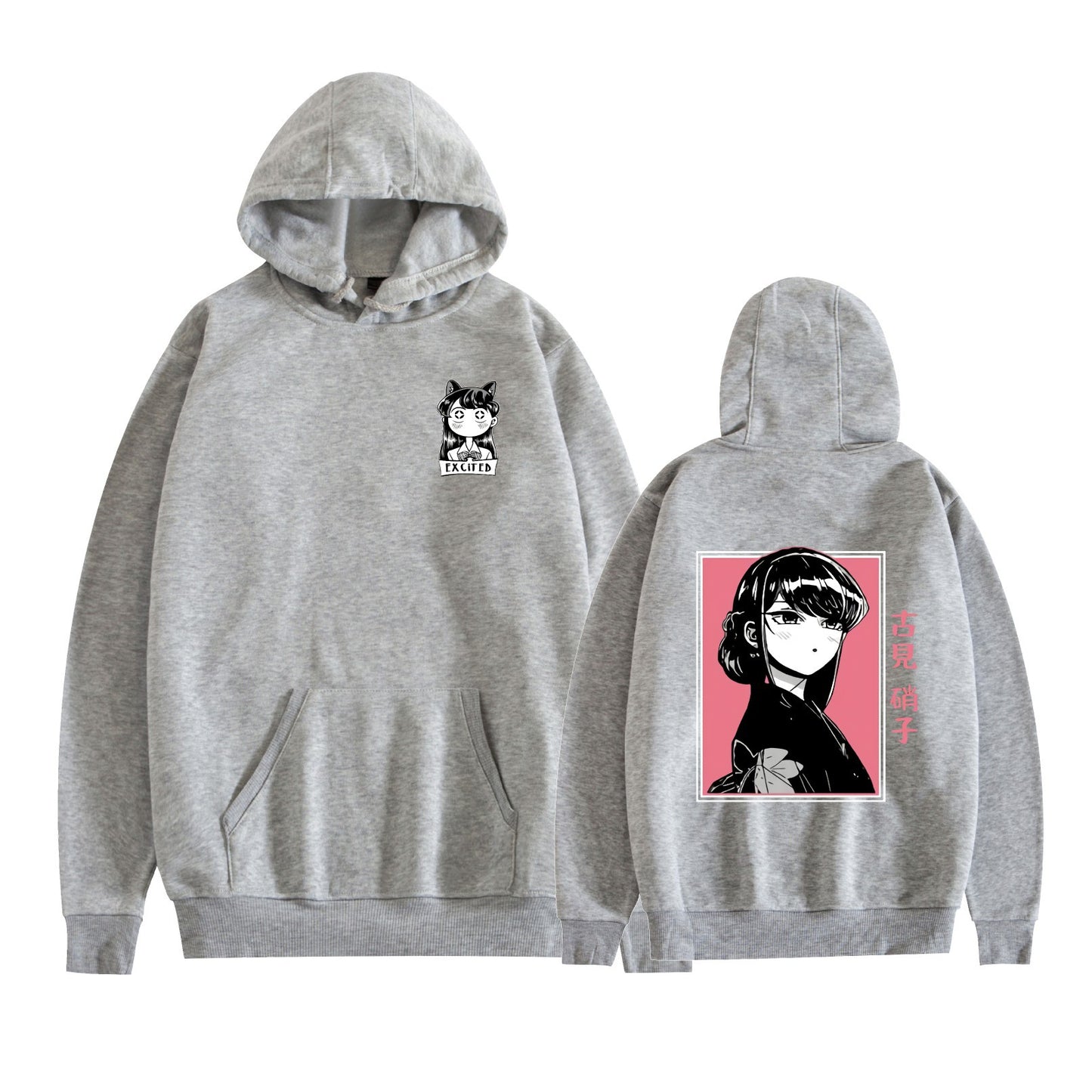 Komi Has a Communication Disorder Anime Hoodie with Fleece Lining and Printed Design