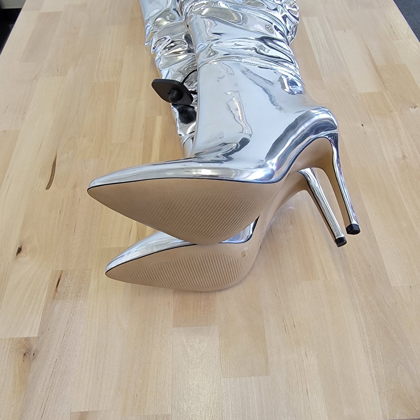 INC Silver Boots Sz 5.5