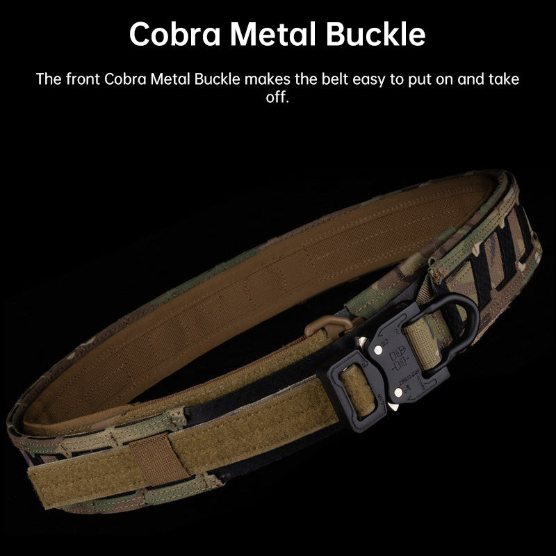 Tactical magnetic belt, quick-release buckle, double-layer magnet, MOLLE belt, Airsoft training accessories for outdoor hunting