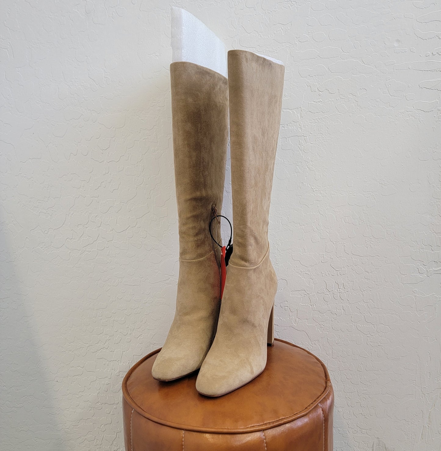 Steve Madden Ally Suede Almond Toe Knee-High Boots Sz 9.5