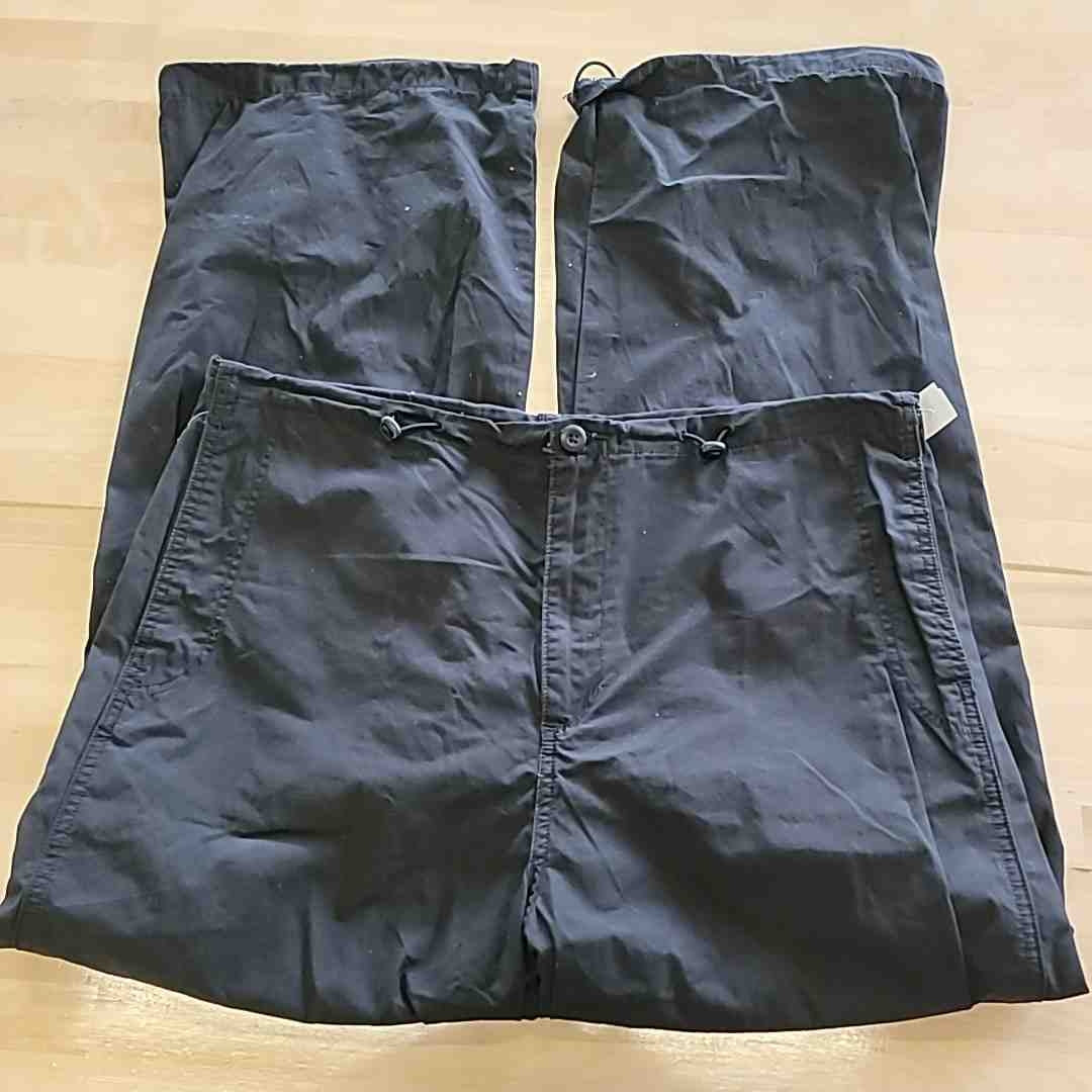 Levi's Size L Black Y2K High Rise Wide Leg Parachute Pants NWT