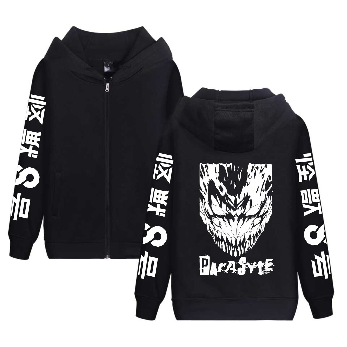 Anime Kaiju No. 8 Printed Hoodie Zip-Up Sweatshirt for Men and Women