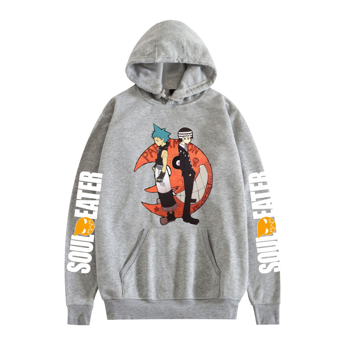 Soul Eater Anime Couples Hooded Sweatshirt and Cuffed Pants Set for Men and Women
