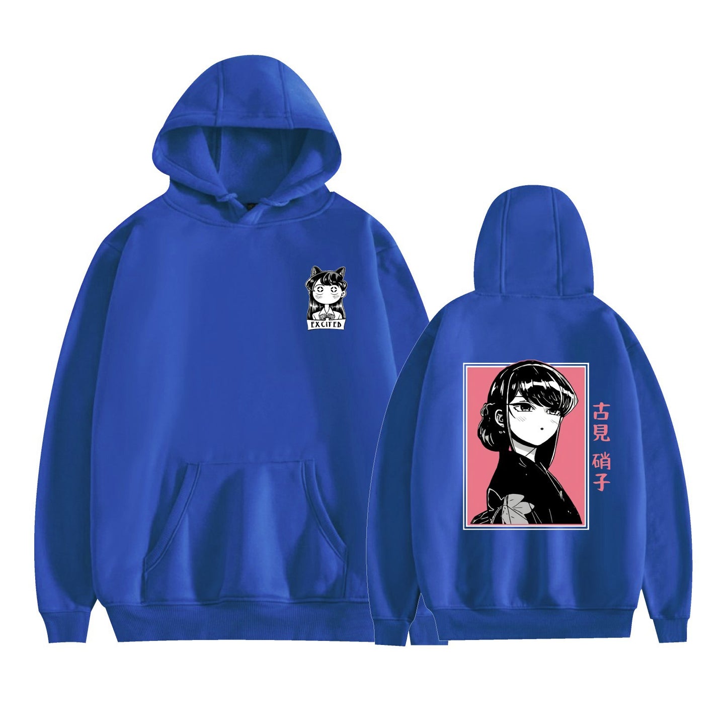 Komi Has a Communication Disorder Anime Hoodie with Fleece Lining and Printed Design