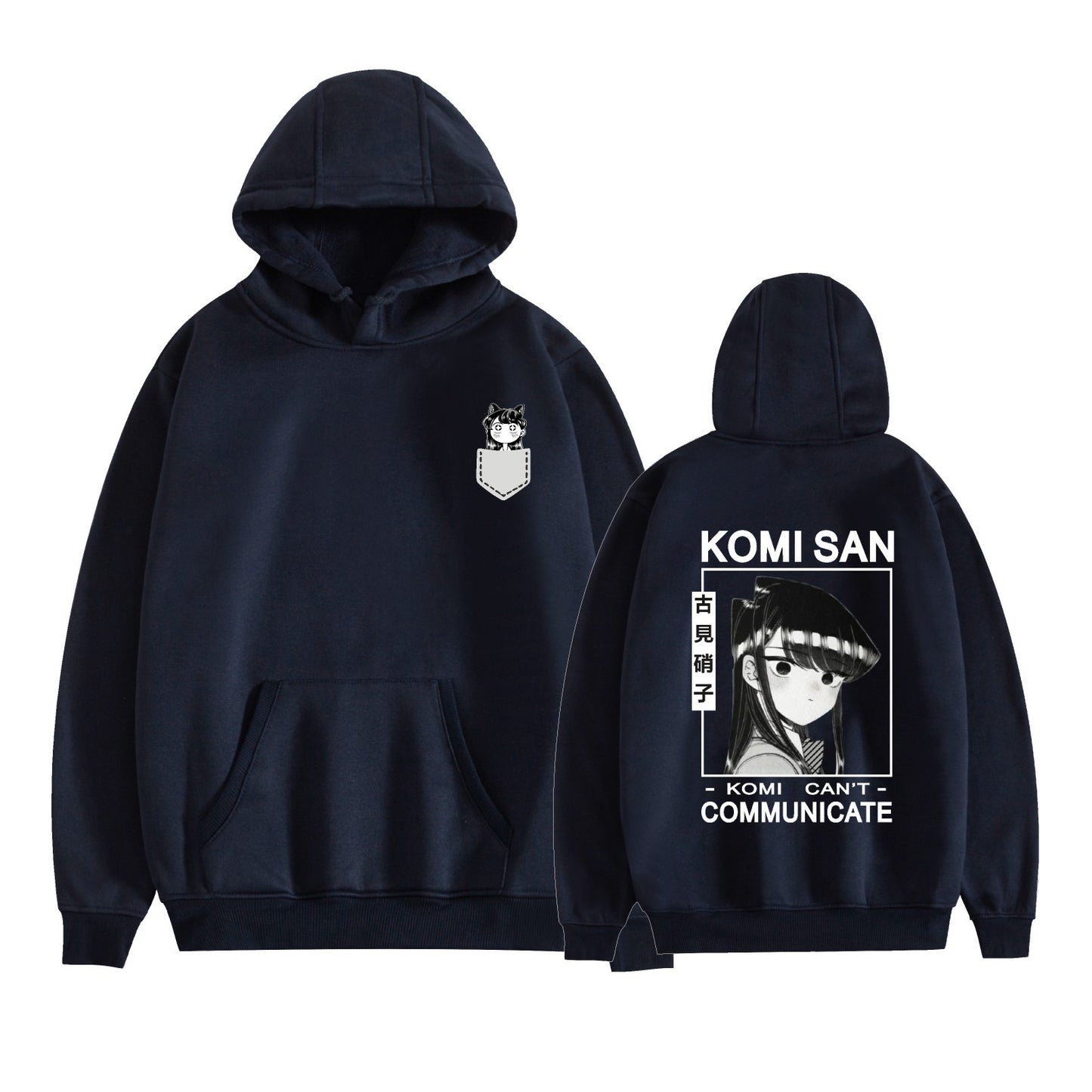 Komi Has a Communication Disorder Anime Hoodie with Fleece Lining and Printed Design