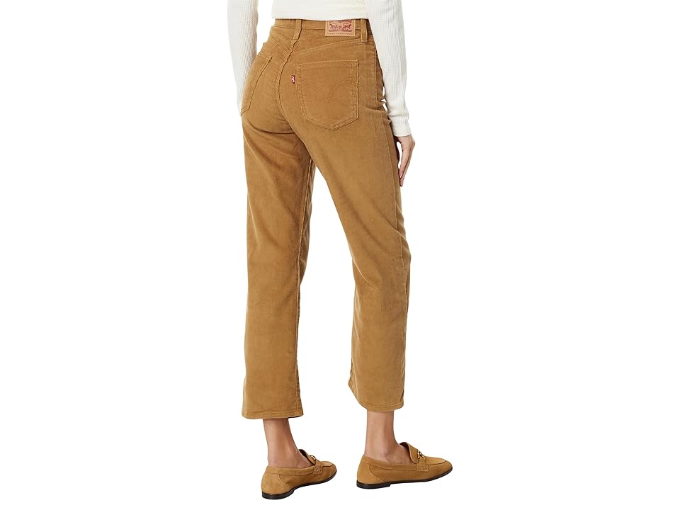Levi Size 30 TanRibcage Straight Ankle Zip Jeans
