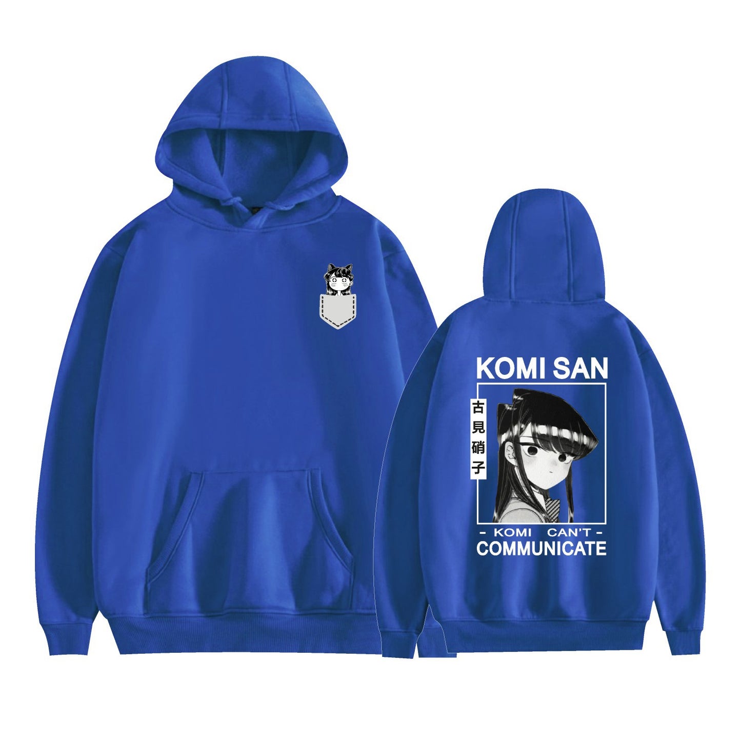 Komi Has a Communication Disorder Anime Hoodie with Fleece Lining and Printed Design