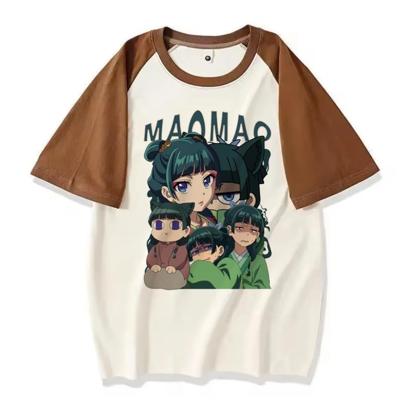 Washed Couple Short Sleeve T-Shirt AnimeCartoon Cross-border Export