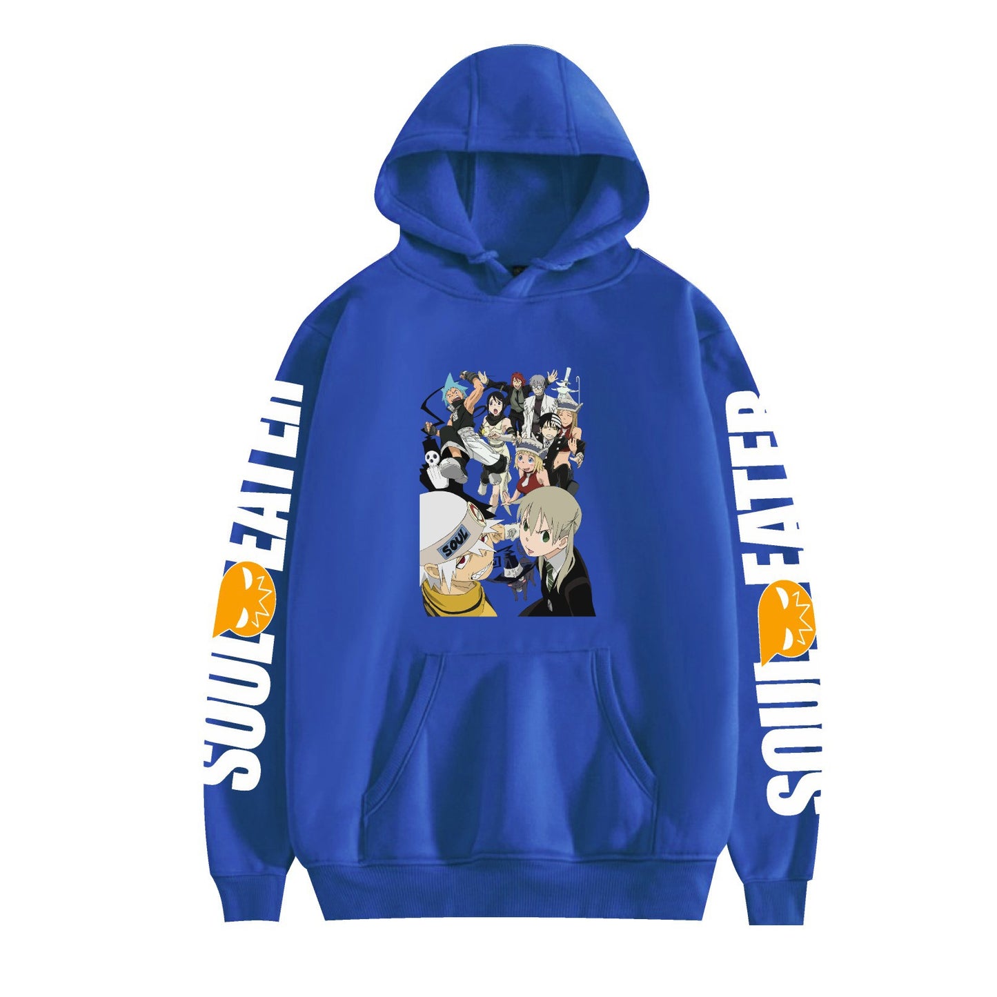 Soul Eater Anime Couples Hooded Sweatshirt and Cuffed Pants Set for Men and Women