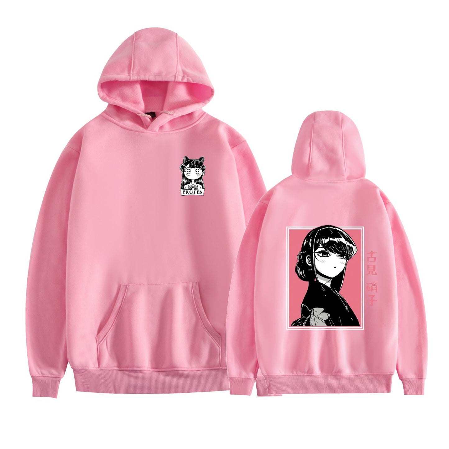 Komi Has a Communication Disorder Anime Hoodie with Fleece Lining and Printed Design