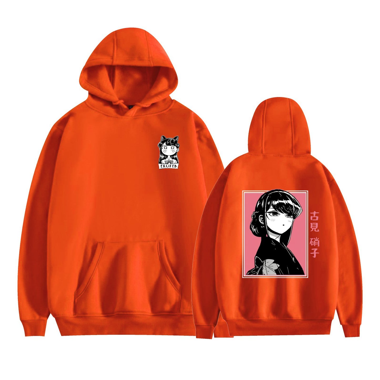 Komi Has a Communication Disorder Anime Hoodie with Fleece Lining and Printed Design
