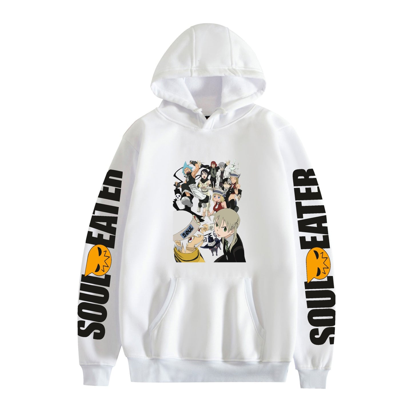 Soul Eater Anime Couples Hooded Sweatshirt and Cuffed Pants Set for Men and Women