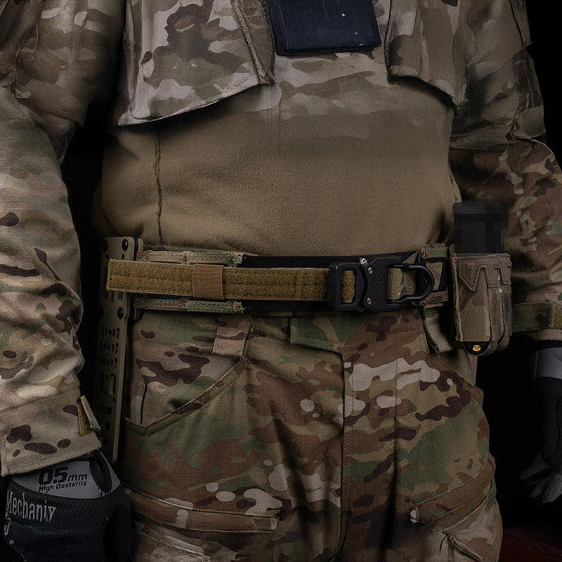 Tactical magnetic belt, quick-release buckle, double-layer magnet, MOLLE belt, Airsoft training accessories for outdoor hunting