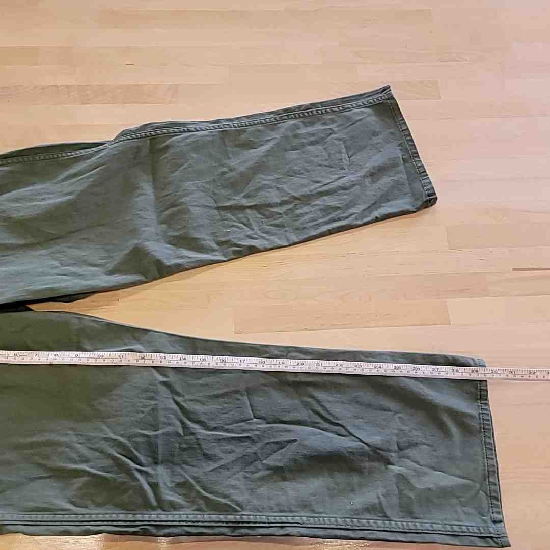 Levi Size 30 Green Surplus Straight Jeans Pants