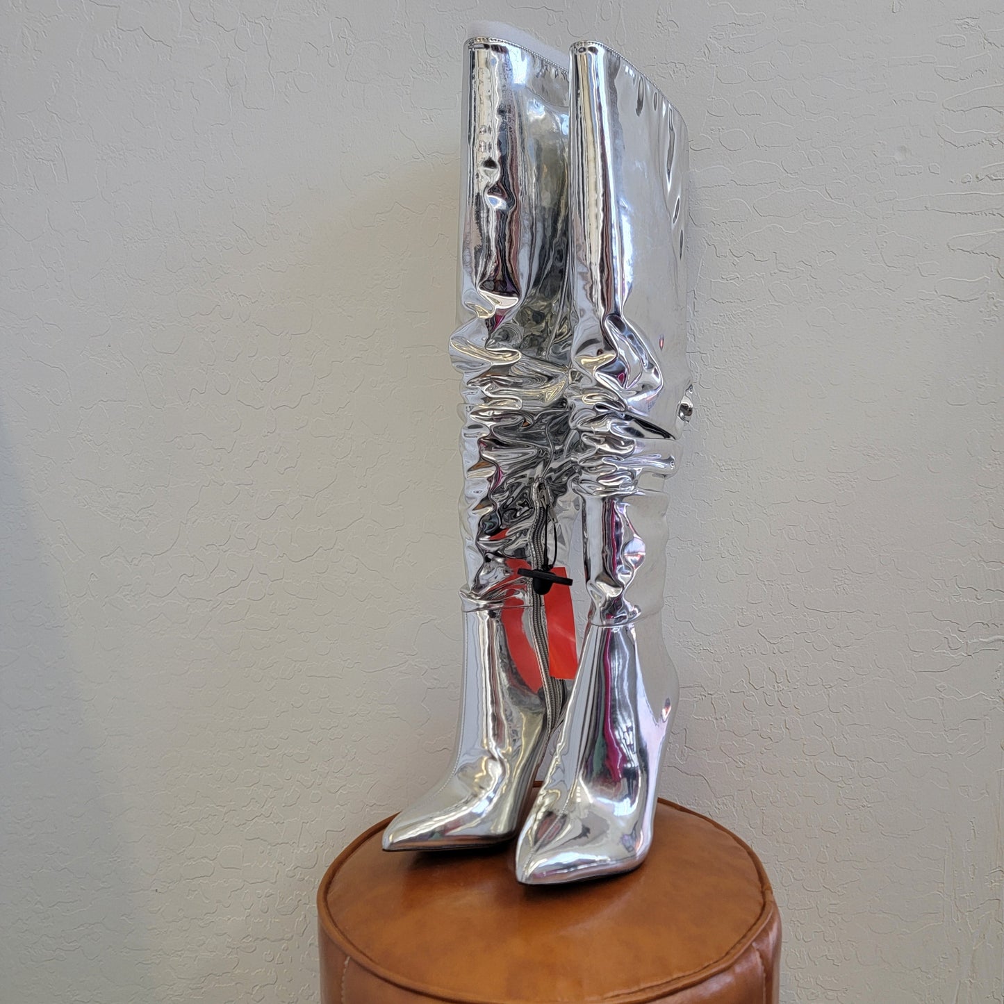INC Silver Boots 7