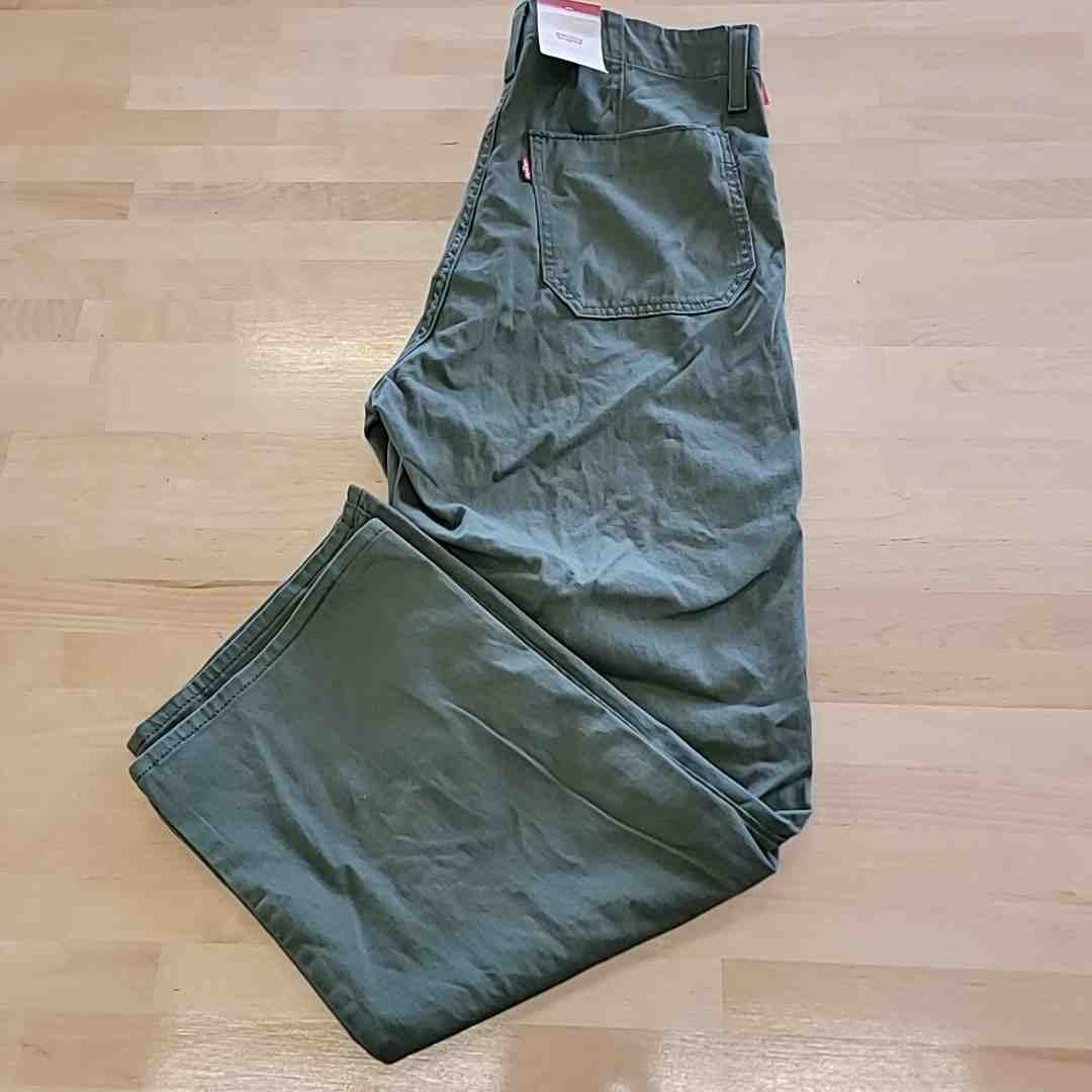 Levi Size 30 Green Surplus Straight Jeans Pants