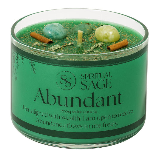 ✨ Abundant – Prosperity Manifestation Candle