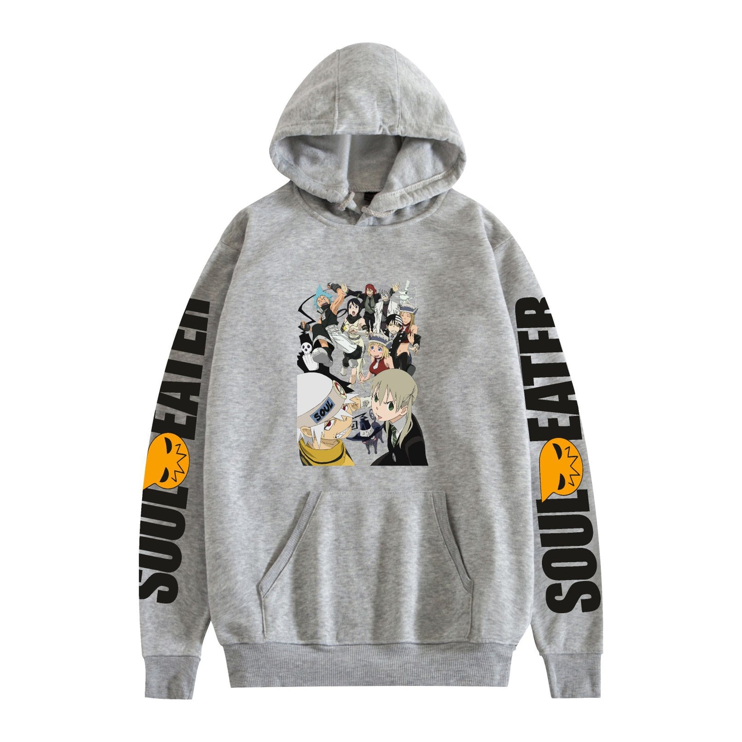 Soul Eater Anime Couples Hooded Sweatshirt and Cuffed Pants Set for Men and Women