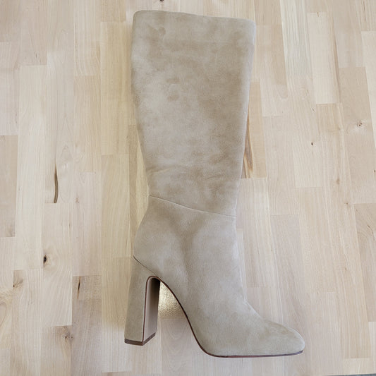Steve Madden Ally Suede Almond Toe Knee-High Boots Sz 9.5