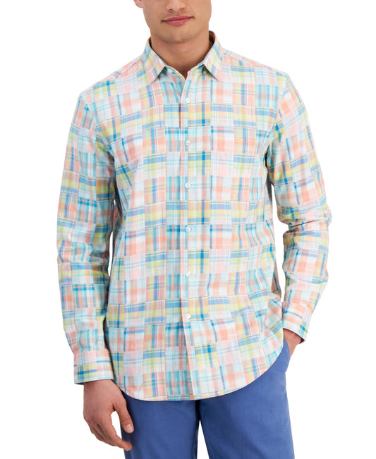 Club Room Men's Size L Multi color MENS Button Down Shirt