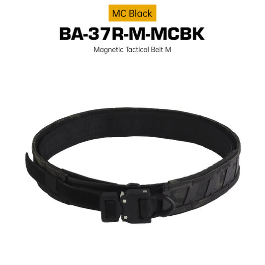 Tactical magnetic belt, quick-release buckle, double-layer magnet, MOLLE belt, Airsoft training accessories for outdoor hunting