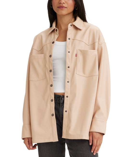 Levi's Size M Cream Button Down Shirt